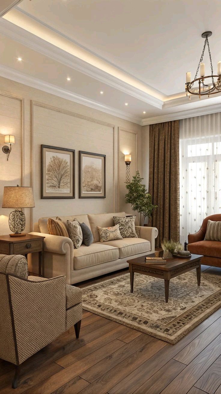 Elegant living room furniture